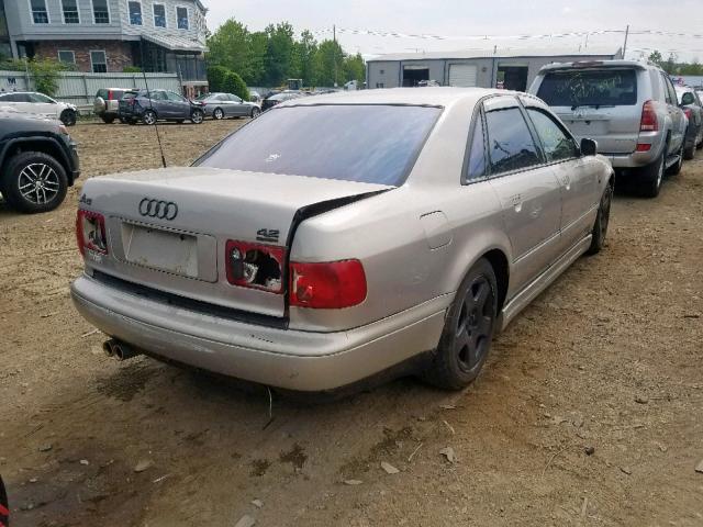 WAUBG74D8WN001741 - 1998 AUDI A8 QUATTRO SILVER photo 4