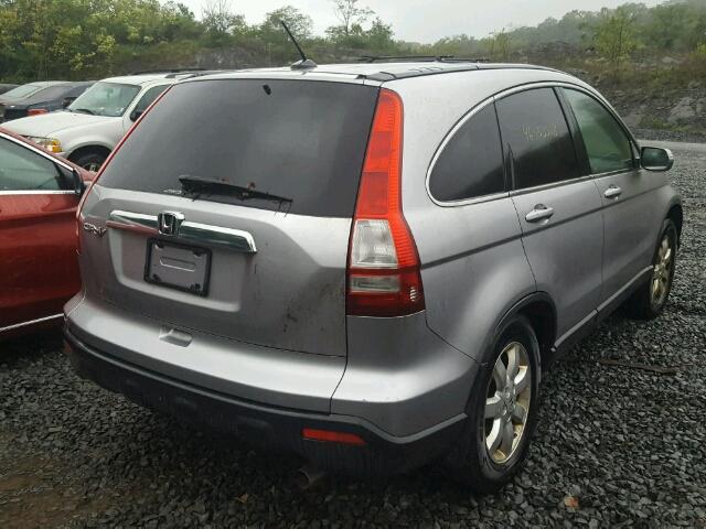 JHLRE48797C018638 - 2007 HONDA CR-V EXL SILVER photo 4