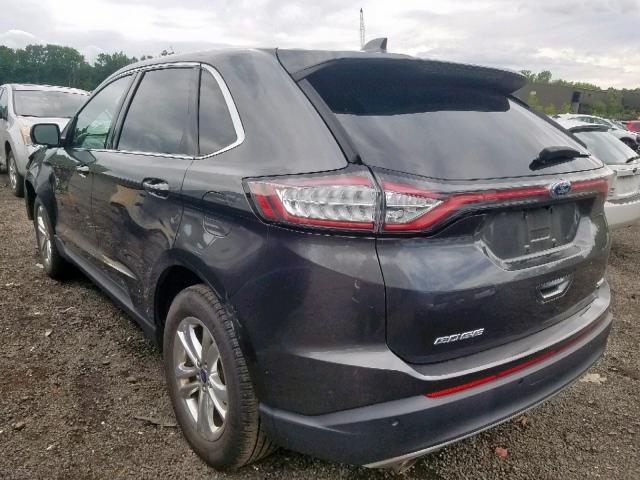 2FMTK4J80FBB01870 - 2015 FORD EDGE SEL GRAY photo 3