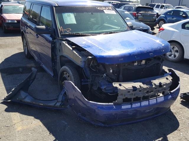 2FMGK5B85EBD38018 - 2014 FORD FLEX SE BLUE photo 1