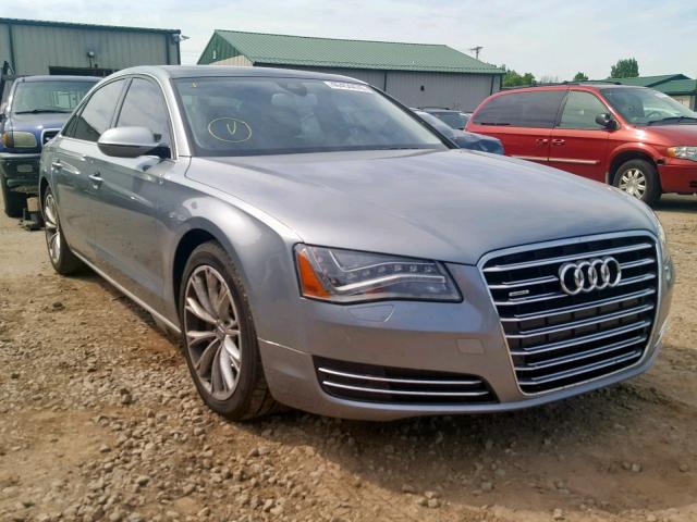 WAURGAFD8DN021767 - 2013 AUDI A8 L QUATT GRAY photo 1