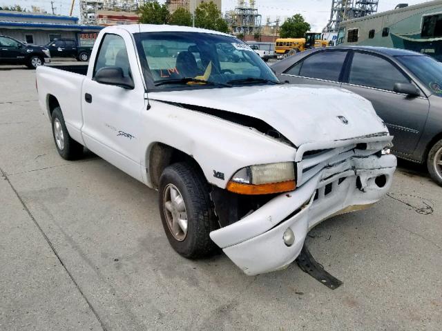 1B7FL26X4YS688442 - 2000 DODGE DAKOTA WHITE photo 1