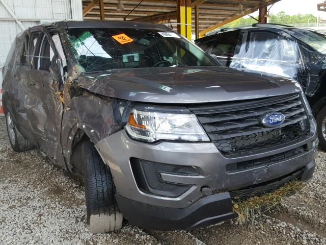 1FM5K8AR7HGC86374 - 2017 FORD EXPLORER P CHARCOAL photo 1