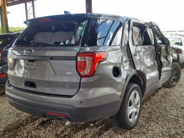 1FM5K8AR7HGC86374 - 2017 FORD EXPLORER P CHARCOAL photo 4