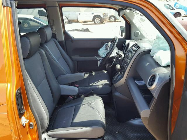 5J6YH18726L007729 - 2006 HONDA ELEMENT EX ORANGE photo 5