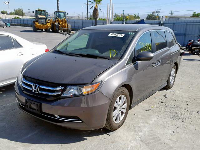 5FNRL5H37GB016444 - 2016 HONDA ODYSSEY SE GRAY photo 2