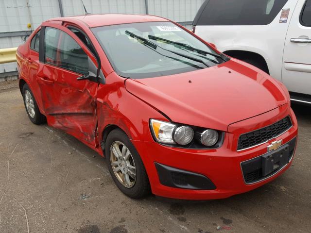 1G1JA5SH7C4143213 - 2012 CHEVROLET SONIC LS RED photo 1