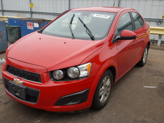1G1JA5SH7C4143213 - 2012 CHEVROLET SONIC LS RED photo 2