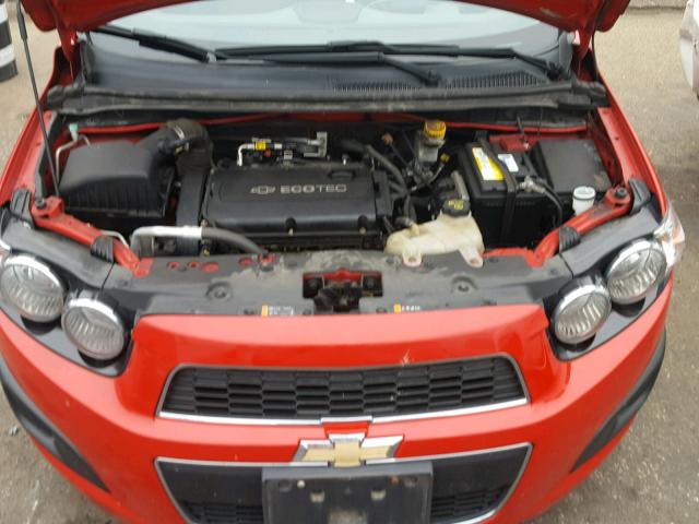 1G1JA5SH7C4143213 - 2012 CHEVROLET SONIC LS RED photo 7