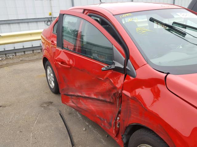 1G1JA5SH7C4143213 - 2012 CHEVROLET SONIC LS RED photo 9