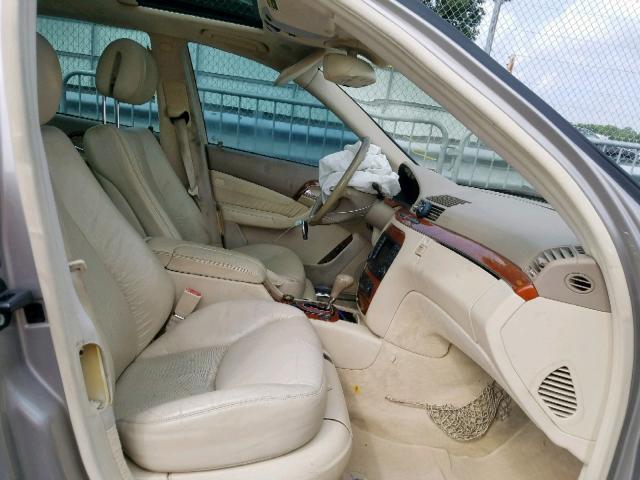 WDBNG83JX6A482434 - 2006 MERCEDES-BENZ S 430 4MAT BEIGE photo 5