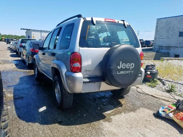 1J4GL58K92W224824 - 2002 JEEP LIBERTY LI SILVER photo 3