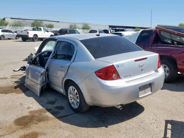 1G1AD5F59A7156614 - 2010 CHEVROLET COBALT 1LT SILVER photo 3