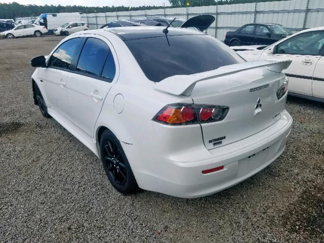 JA32U2FU0HU010775 - 2017 MITSUBISHI LANCER ES WHITE photo 3