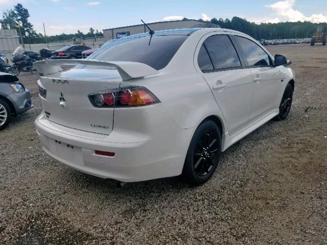 JA32U2FU0HU010775 - 2017 MITSUBISHI LANCER ES WHITE photo 4