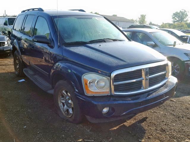 1D4HD48N25F532243 - 2005 DODGE DURANGO SL BLUE photo 1