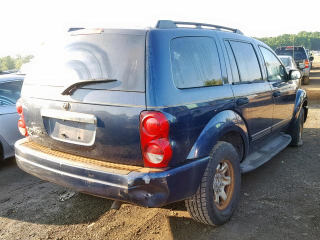 1D4HD48N25F532243 - 2005 DODGE DURANGO SL BLUE photo 4