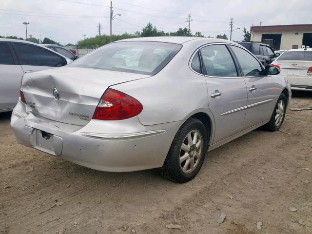 2G4WD532651265845 - 2005 BUICK LACROSSE C SILVER photo 4