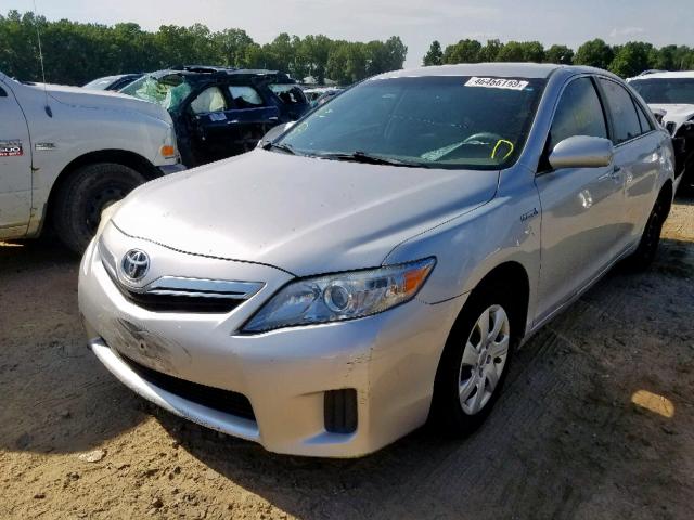 4T1BB3EK9AU117550 - 2010 TOYOTA CAMRY HYBR GRAY photo 2