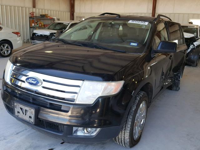 2FMDK38C77BB14786 - 2007 FORD EDGE SEL BLACK photo 2