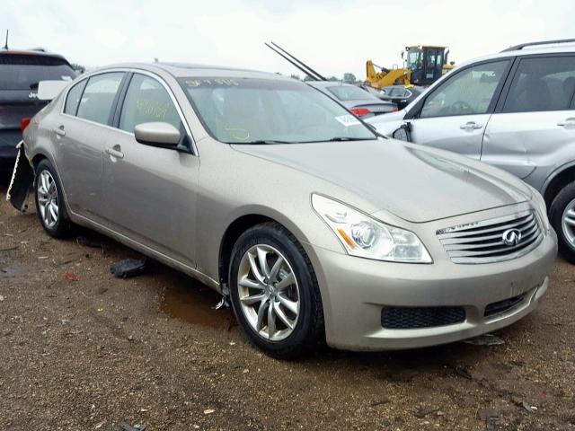 JNKCV61E09M010706 - 2009 INFINITI G37 BASE BEIGE photo 1