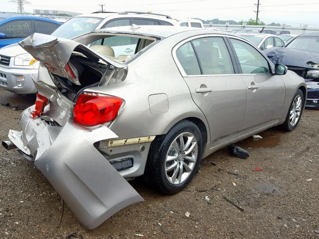 JNKCV61E09M010706 - 2009 INFINITI G37 BASE BEIGE photo 4