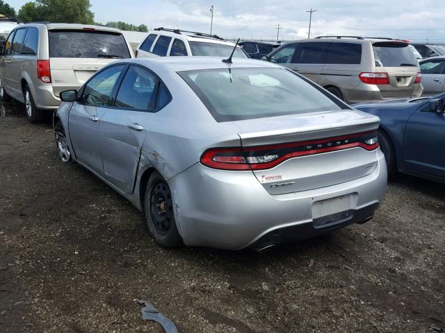 1C3CDFBA4DD343634 - 2013 DODGE DART SXT SILVER photo 3