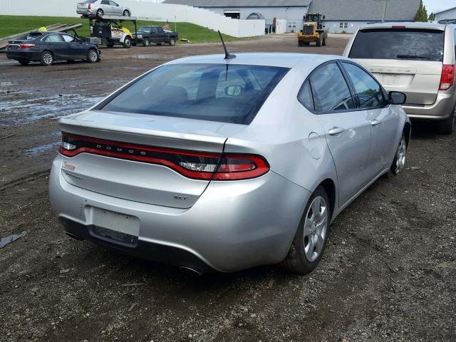 1C3CDFBA4DD343634 - 2013 DODGE DART SXT SILVER photo 4