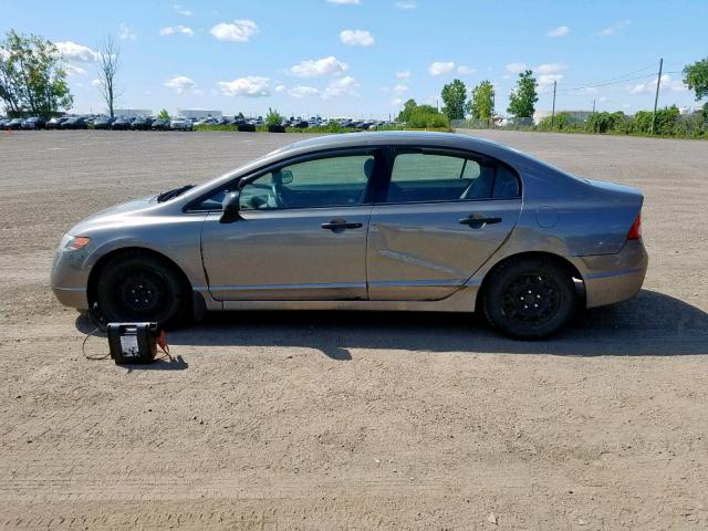 2HGFA15207H043266 - 2007 HONDA CIVIC DX GRAY photo 9