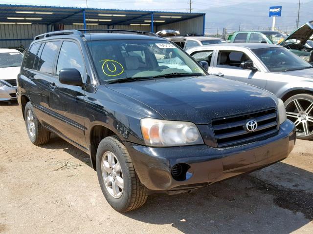 JTEEP21A450073282 - 2005 TOYOTA HIGHLANDER BLACK photo 1