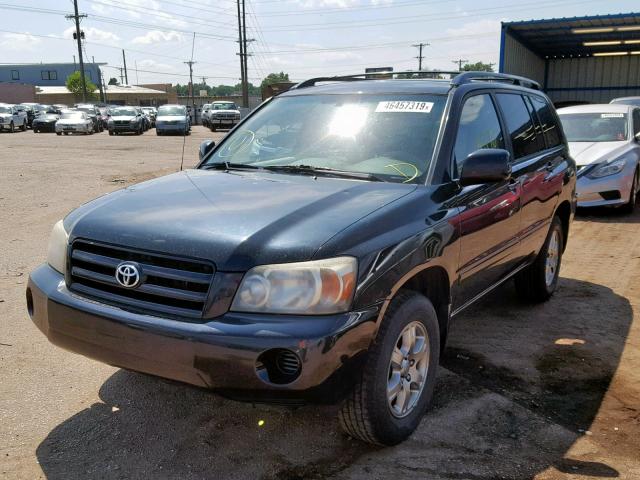 JTEEP21A450073282 - 2005 TOYOTA HIGHLANDER BLACK photo 2