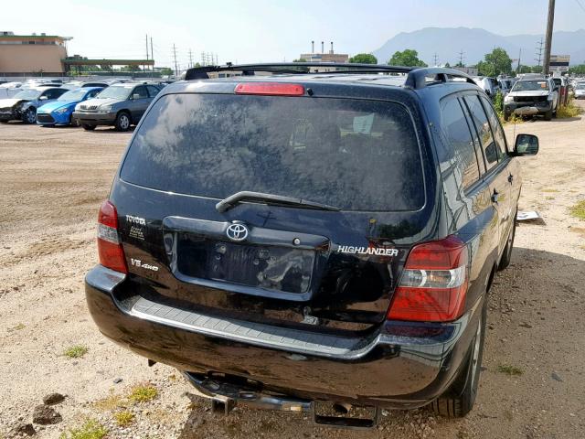 JTEEP21A450073282 - 2005 TOYOTA HIGHLANDER BLACK photo 4