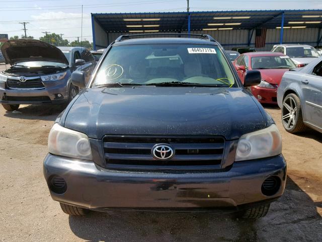 JTEEP21A450073282 - 2005 TOYOTA HIGHLANDER BLACK photo 9