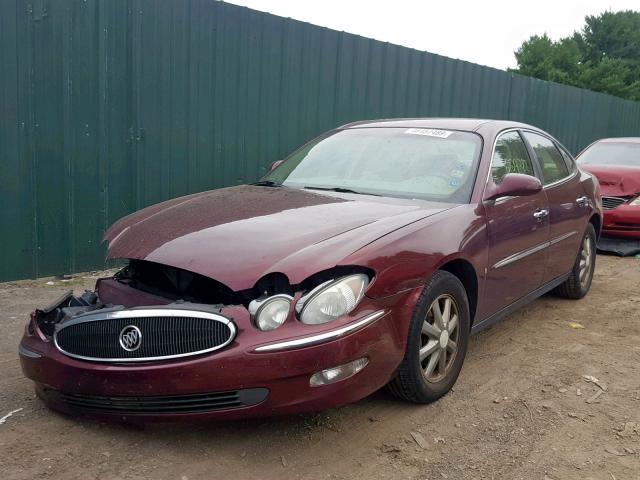 2G4WC582571155643 - 2007 BUICK LACROSSE C BURGUNDY photo 2