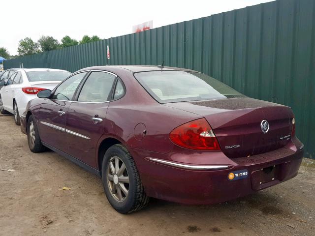 2G4WC582571155643 - 2007 BUICK LACROSSE C BURGUNDY photo 3