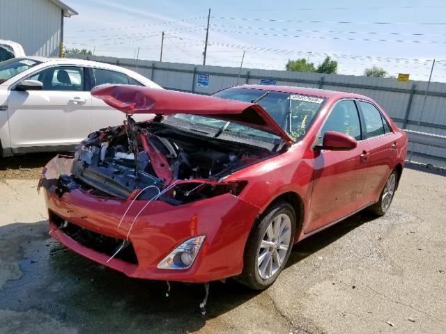 4T4BF1FK4CR208080 - 2012 TOYOTA CAMRY BASE RED photo 2