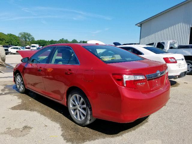 4T4BF1FK4CR208080 - 2012 TOYOTA CAMRY BASE RED photo 3