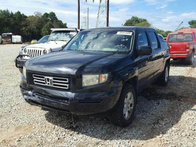 2HJYK165X7H540768 - 2007 HONDA RIDGELINE BLACK photo 2