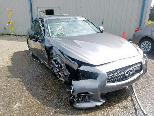 JN1BV7AP3EM685810 - 2014 INFINITI Q50 BASE GRAY photo 1