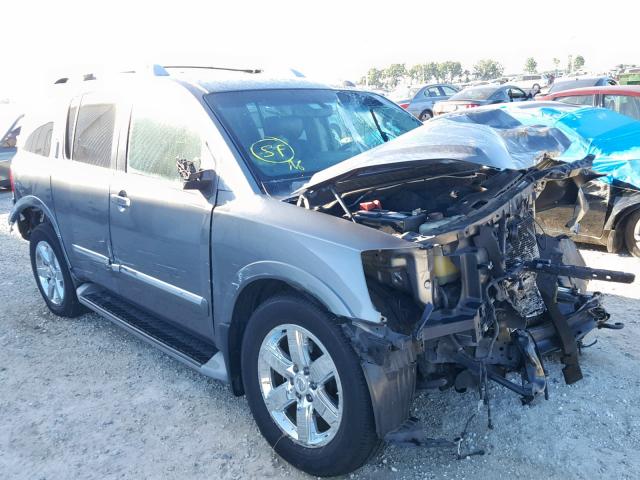 5N1BA0NF3EN613965 - 2014 NISSAN ARMADA PLA GRAY photo 1