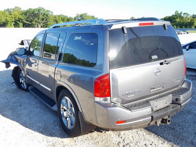 5N1BA0NF3EN613965 - 2014 NISSAN ARMADA PLA GRAY photo 3