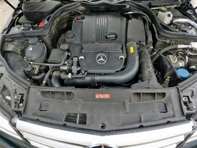 WDDGF4HBXCA723112 - 2012 MERCEDES-BENZ C 250 BLACK photo 7