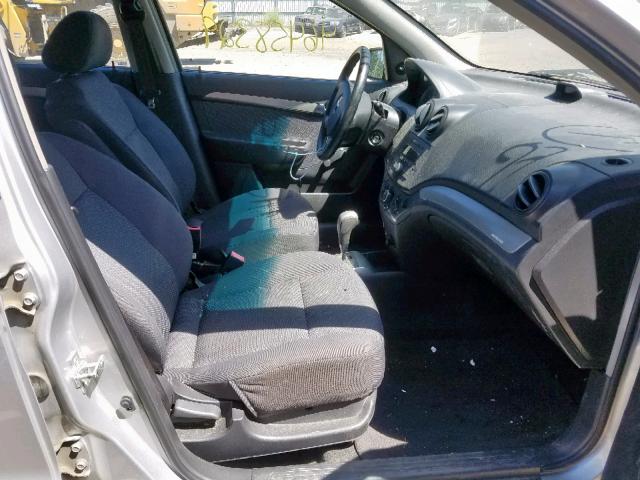 KL1TD56678B061637 - 2008 CHEVROLET AVEO BASE Күміс фото 5