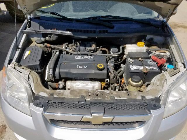 KL1TD56678B061637 - 2008 CHEVROLET AVEO BASE Күміс фото 7