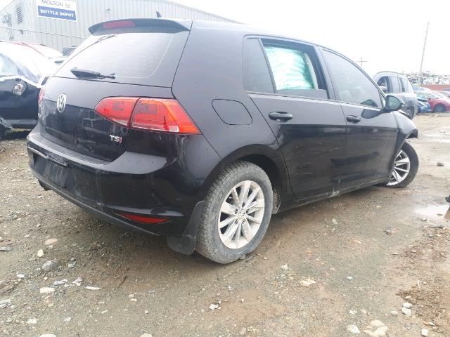 3VW217AU3FM072863 - 2015 VOLKSWAGEN GOLF BLACK photo 4