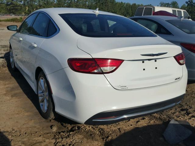 1C3CCCAB4GN101064 - 2016 CHRYSLER 200 LIMITE WHITE photo 3