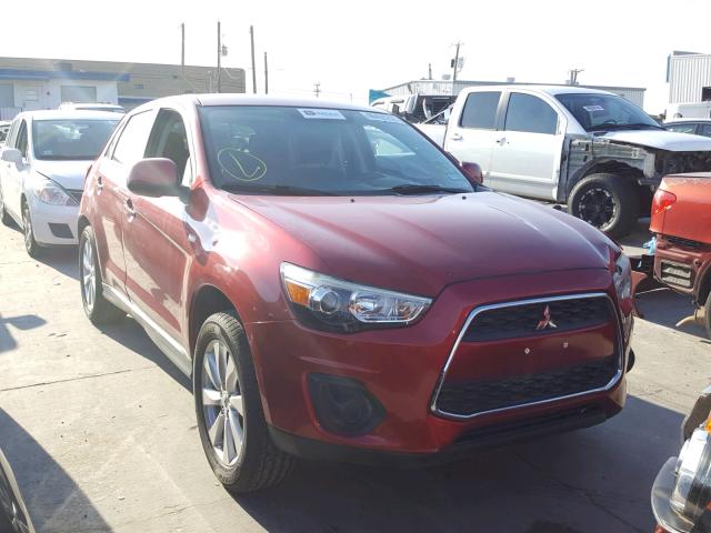 4A4AP3AU1DE017300 - 2013 MITSUBISHI OUTLANDER RED photo 1