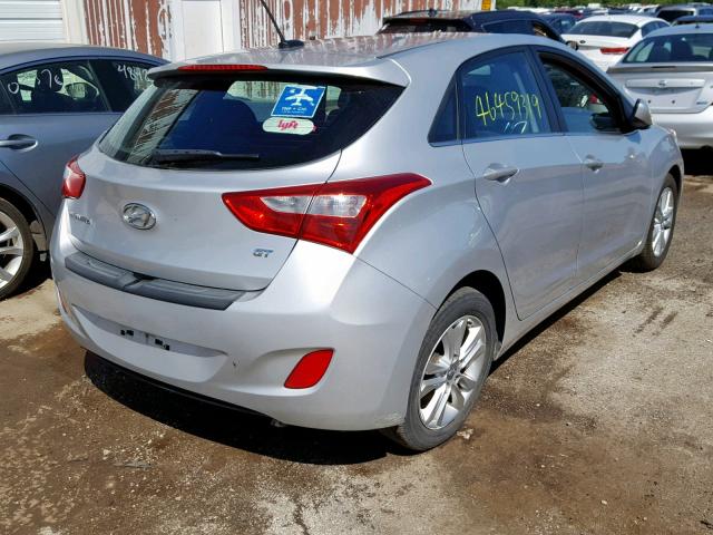 KMHD35LH6EU219645 - 2014 HYUNDAI ELANTRA GT SILVER photo 4