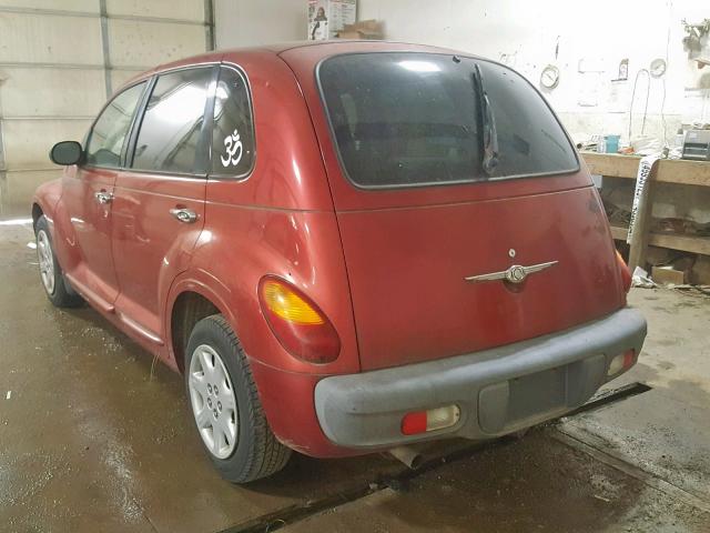 3C4FY4BB71T251322 - 2001 CHRYSLER PT CRUISER BURGUNDY photo 3