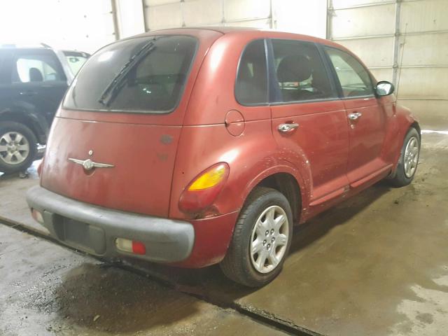 3C4FY4BB71T251322 - 2001 CHRYSLER PT CRUISER BURGUNDY photo 4